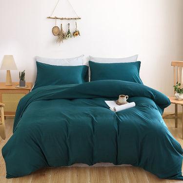 3Piece Solid Color Soft Duvet Cover Set